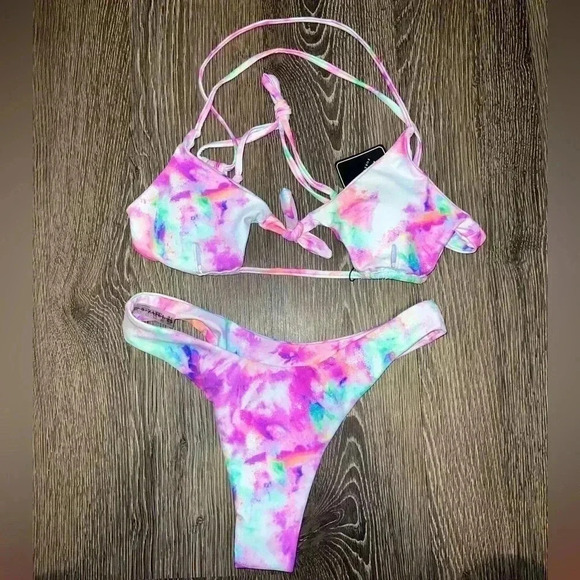 Zaful Other - Zaful Rainbow Tie Dye Bikini. NWT. SIZE Small